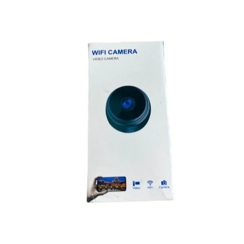 2K Mini Hidden Camera Nanny Cam WiFi Motion Detection App Control Black